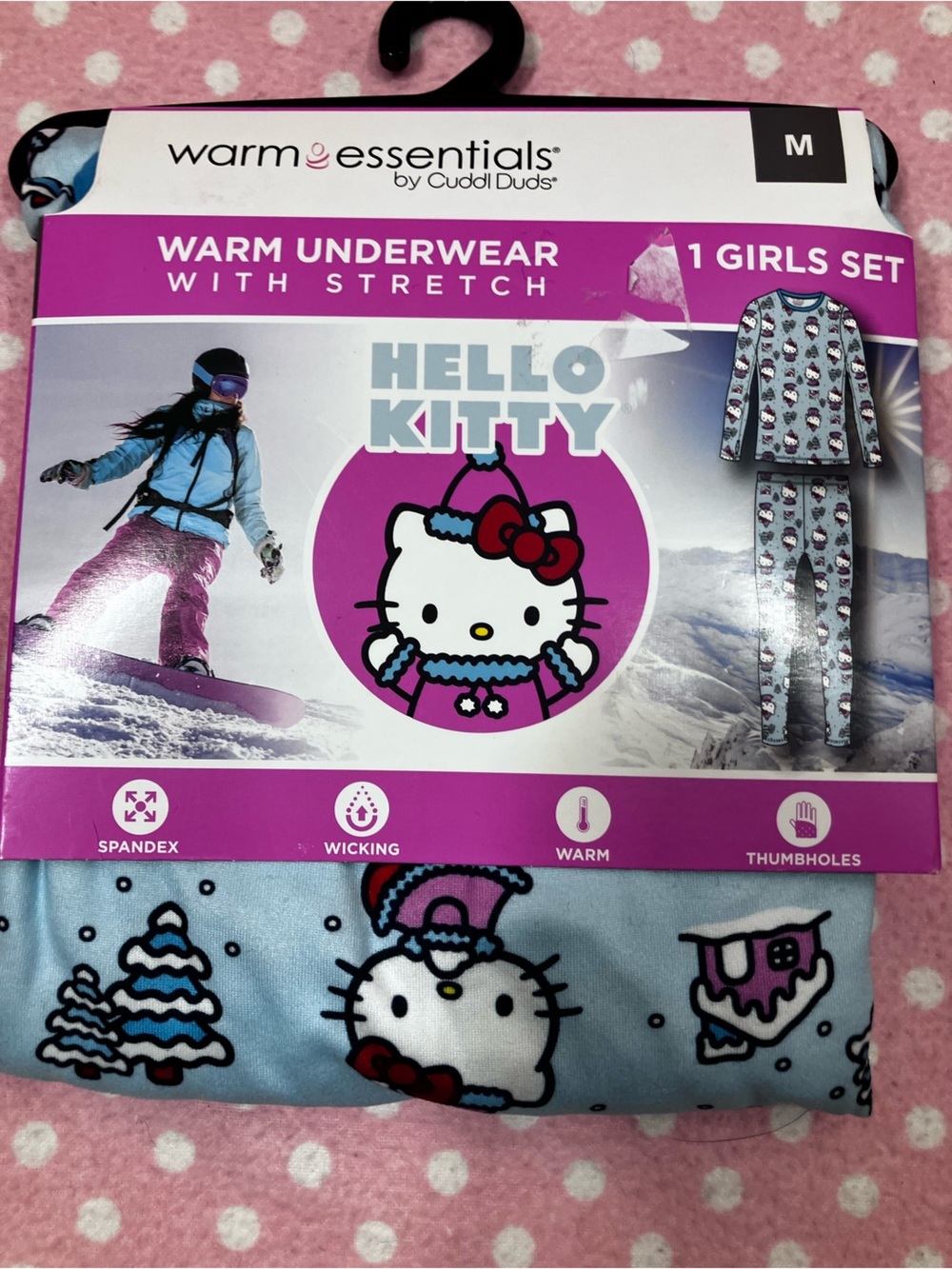 Hello Kitty Warm Underwear Girls M